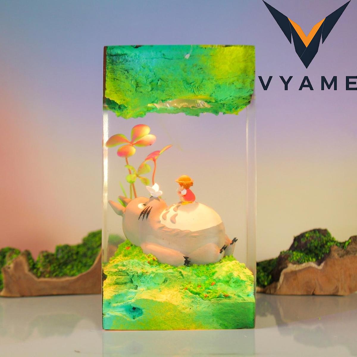 My Neighbor Totoro Resin Lamp _ Handmade Anime Epoxy Night Light _ Unique Meaningful Gift for Him My Neighbor Totoro Resin Lamp _ Handmade Anime Epoxy Night Light _ Unique Meaningful Gift for Him