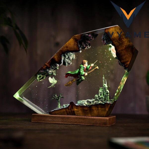 Wizard boy Diorama Night Light – Wizarding World Lamp, Harry Potter Gift Birthday