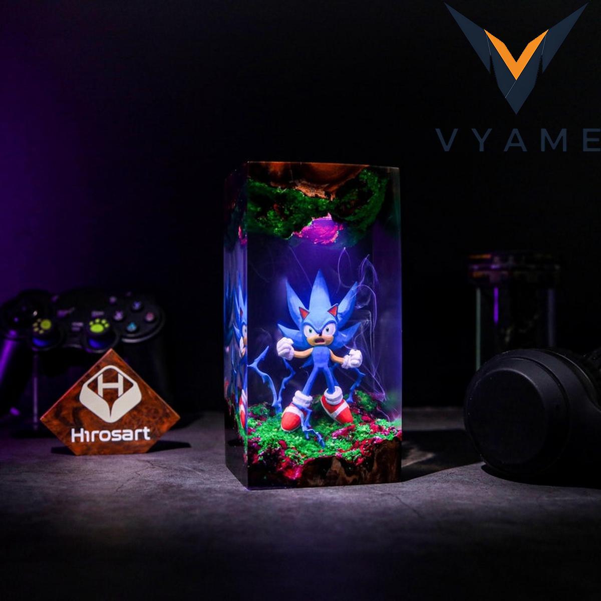 Sonic the Hedgehog Personalized Resin Lamp | Handmade Epoxy Night Light | Meaningful Gift for Men & Father’s Day Sonic the Hedgehog Personalized Resin Lamp | Handmade Epoxy Night Light | Meaningful Gift for Men & Father’s Day